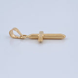 Dije Cruz 0.4gr / 2.4cm / Oro Amarillo 18K &