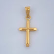 Dije Cruz 0.4gr / 2.4cm / Oro Amarillo 18K &