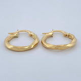 Candongas Mai 1.25gr / 1.9cm / Rayadas Oro Amarillo &