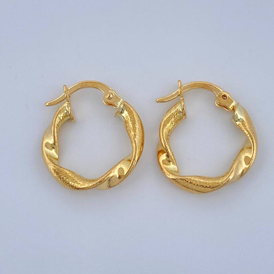 Candongas Alesia 1.3gr / 1.8cm / Oro Amarillo 18K &