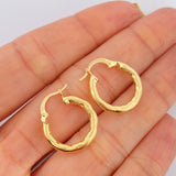 Candongas Sandra 1.65gr / 2cm / Oro Amarillo 18K &