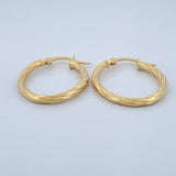 Candongas Arielle 1.4gr / 2.7cm / Oro Amarillo 18K &