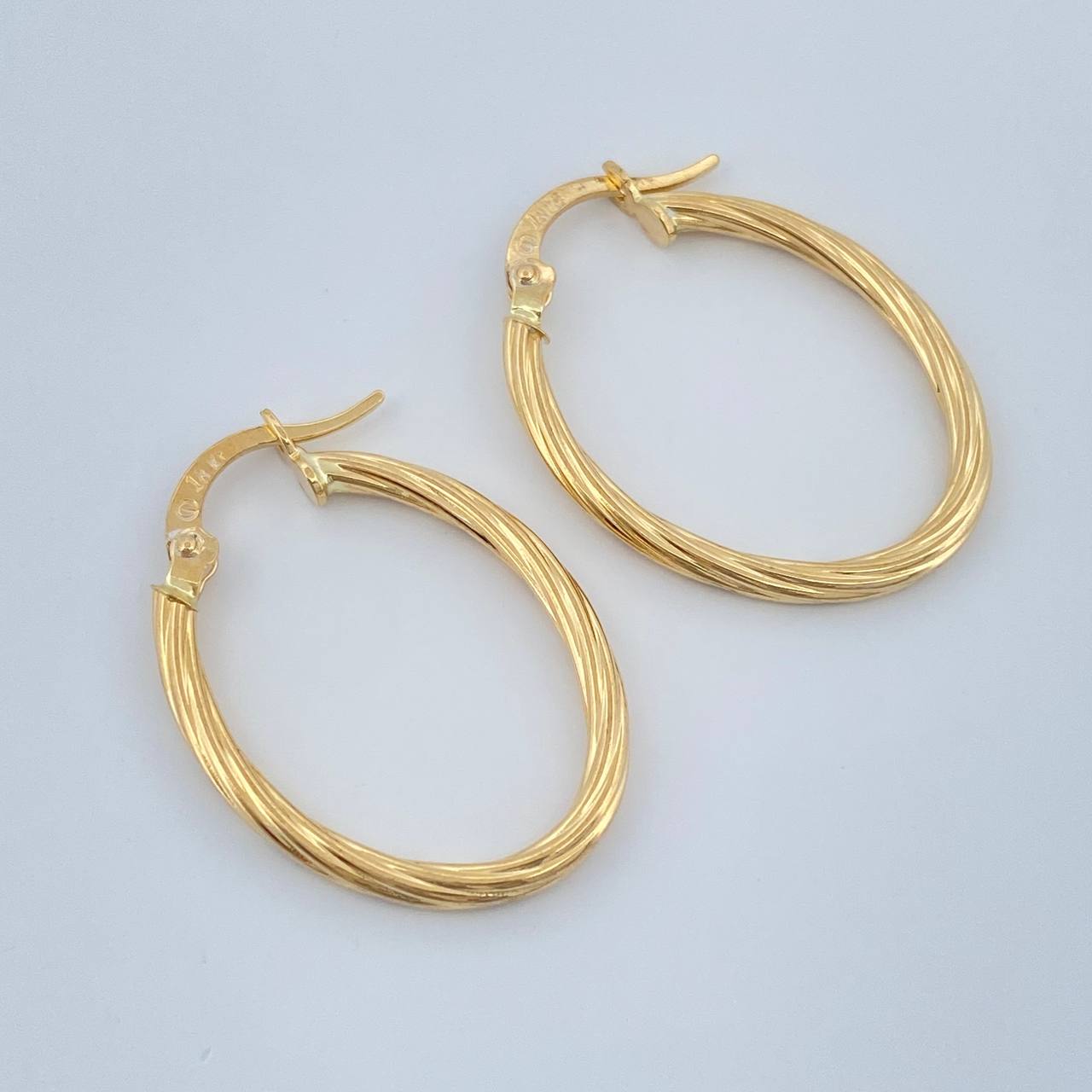 Candongas Arielle 1.4gr / 2.7cm / Oro Amarillo 18K &