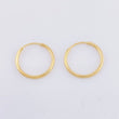 Candongas Aro Liso 0.45g / 1cm Oro Amarillo 18K