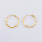 Candongas Aro Liso 0.4g / 1cm Oro Amarillo 18K