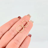 Candongas Mini Aro Liso 0.55gr / 1.3cm / Oro Amarillo 18K