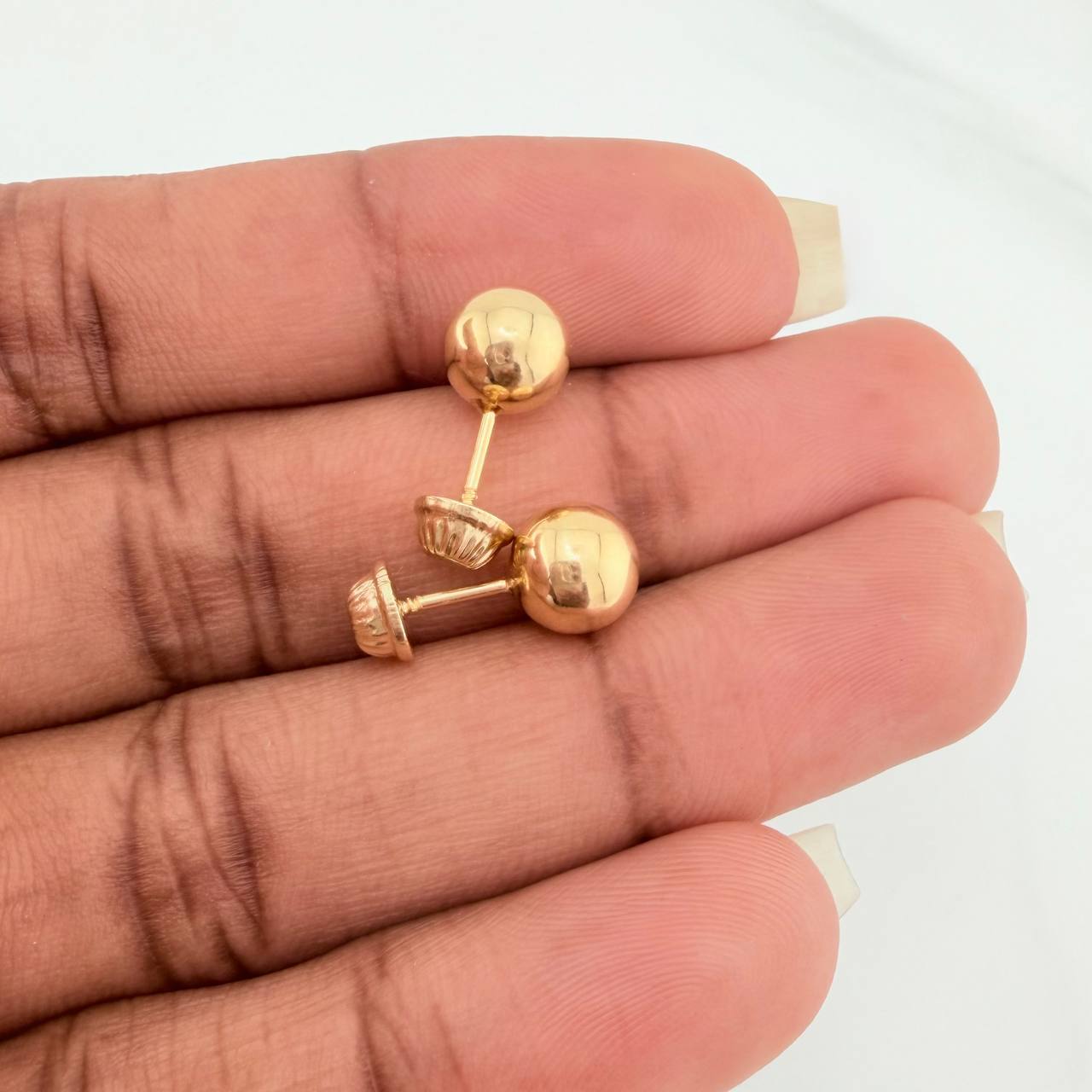 Topos Bola 0.8gr / 7mm Oro Amarillo 18K %