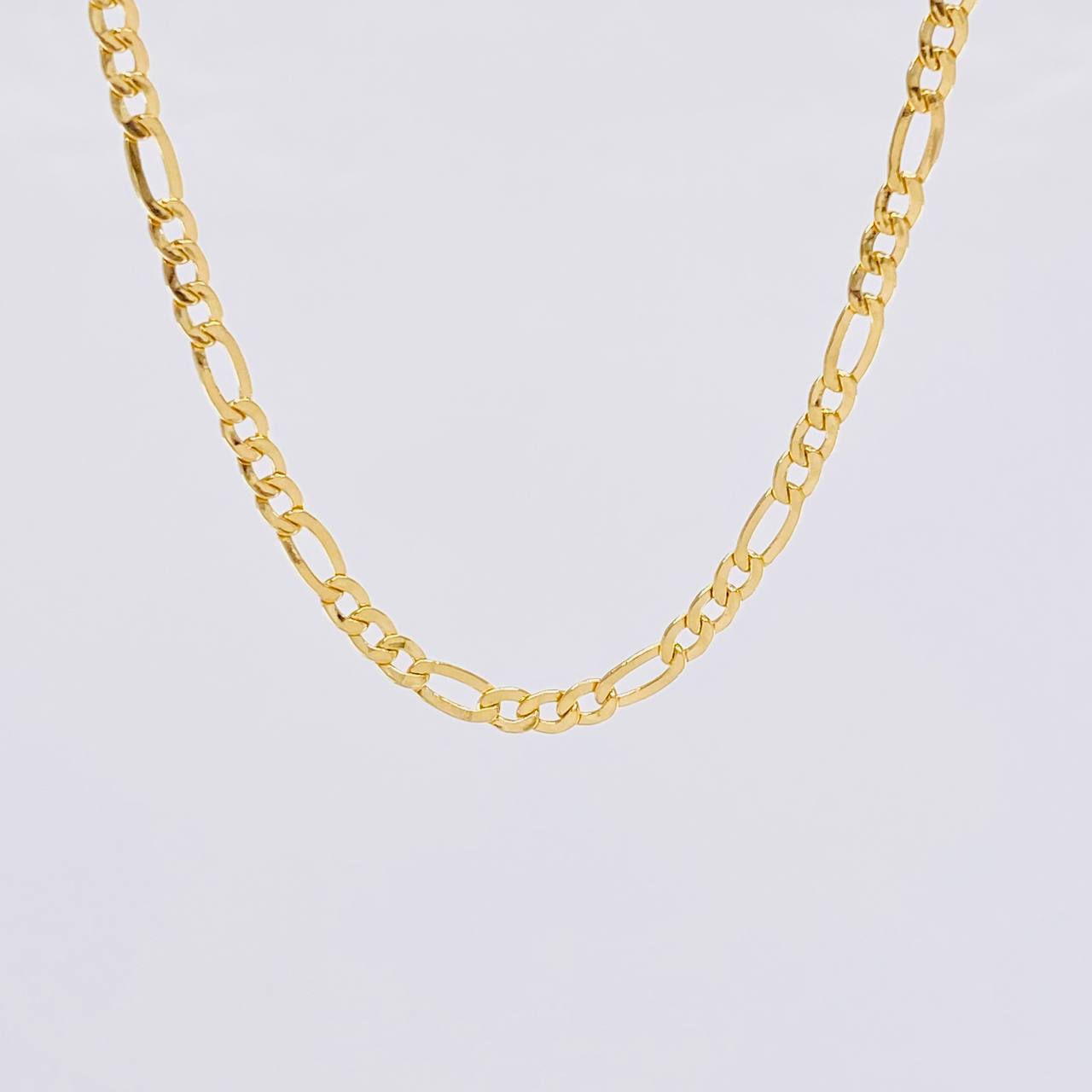 Cadena Figaro 6.3g / 60cm / 3.3mm Oro Amarillo 18K