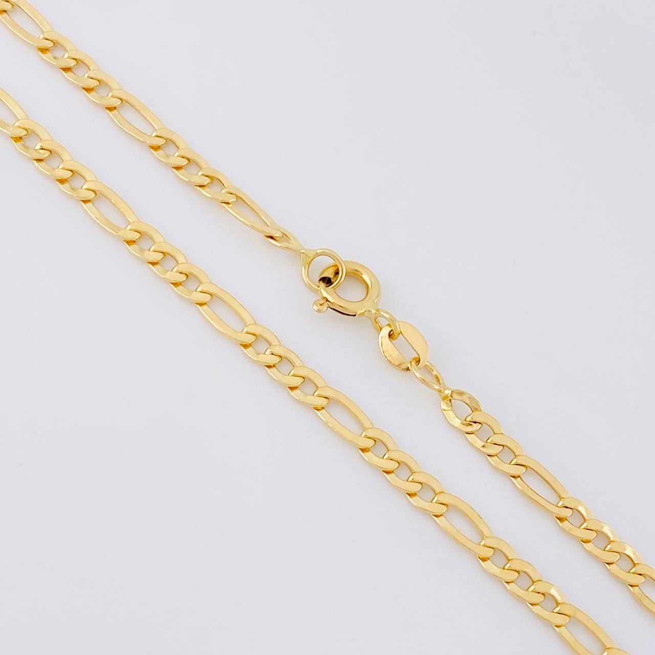 Cadena Figaro 6.3g / 60cm / 3.3mm Oro Amarillo 18K