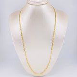 Cadena Figaro 6.3g / 60cm / 3.3mm Oro Amarillo 18K