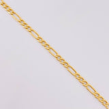 Cadena Figaro 2.7g / 60cm / 2.4mm Oro Amarillo 18K