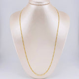 Cadena Figaro 2.75g / 60cm / 2.4mm Oro Amarillo 18K