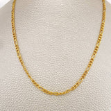 Cadena Figaro 7.2gr / 65cm / 2.6mm Oro Amarillo +1 18K &