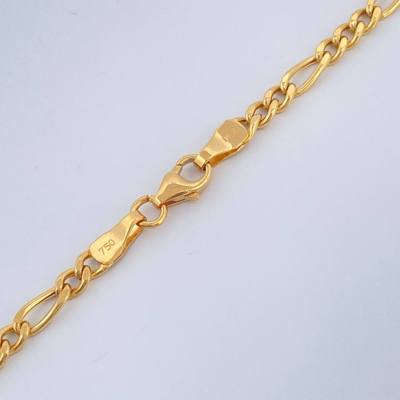 Cadena Figaro 7.2gr / 65cm / 2.6mm Oro Amarillo +1 18K &