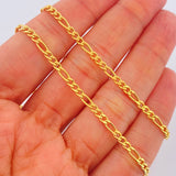 Cadena Figaro 7.2gr / 65cm / 2.6mm Oro Amarillo +1 18K &
