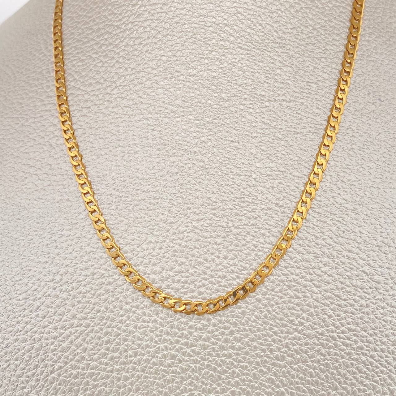 Cadena Cuabana 9.4gr / 60.3cm / 2.8mm Oro Amarillo +1 18K &