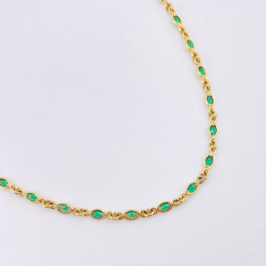 Cadena Burbujas Ovaladas 11.75gr / 50cm / 3mm Oro Amarillo Nac.Esp. 18K ©