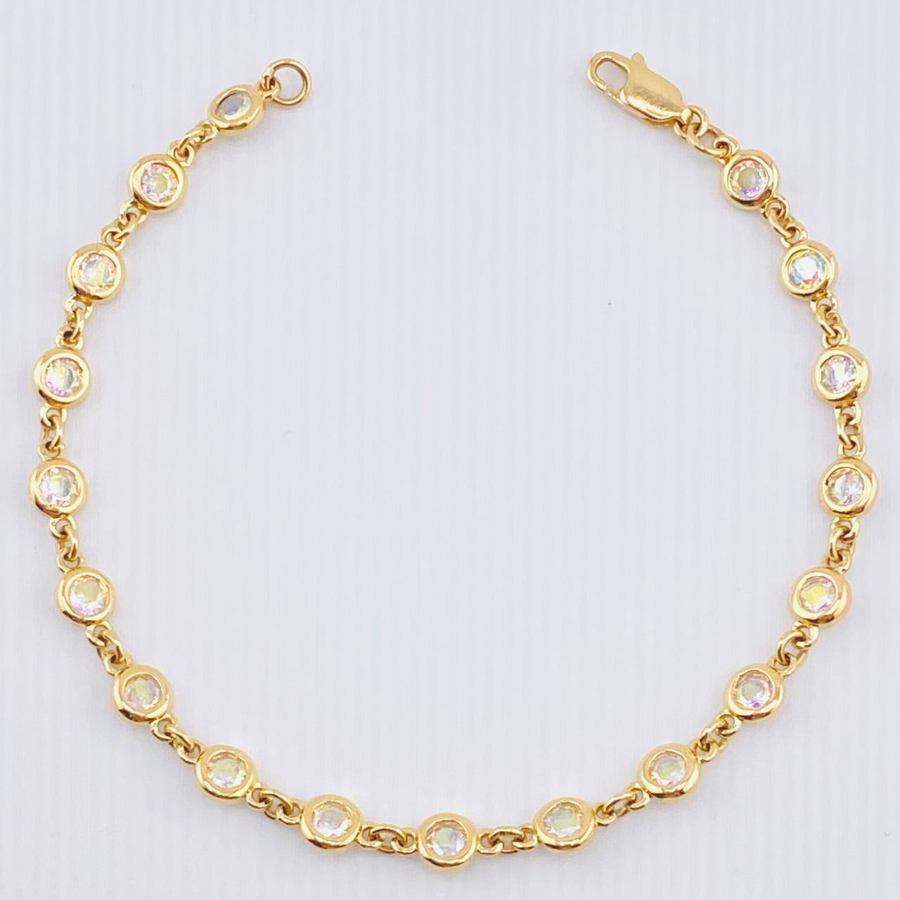 Pulso Burbujas 6.5gr / 18cm / 4.8mm Oro Amarillo Nac.Esp. 18K ©