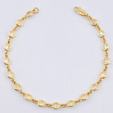 Pulso Burbujas 6.5gr / 18cm / 4.8mm Oro Amarillo Nac.Esp. 18K ©