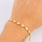 Pulso Burbujas 6.5gr / 18cm / 4.8mm Oro Amarillo Nac.Esp. 18K ©