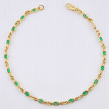 Pulso Burbujas Ovaladas 4.25gr / 18.5cm / 3mm Oro Amarillo Nac.Esp. 18K ©