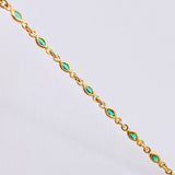 Pulso Burbujas Ovaladas 4.25gr / 18.5cm / 3mm Oro Amarillo Nac.Esp. 18K ©