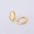 Candongas Carril Liso 0.95gr / 1cm / Oro Amarillo 18K *