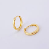 Candongas Carril Liso 0.95gr / 1cm / Oro Amarillo 18K *