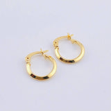 Candongas Clau 0.7gr / 1.2cm / Oro Amarillo 18K *