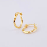 Candongas Clau 0.7gr / 1.2cm / Oro Amarillo 18K *