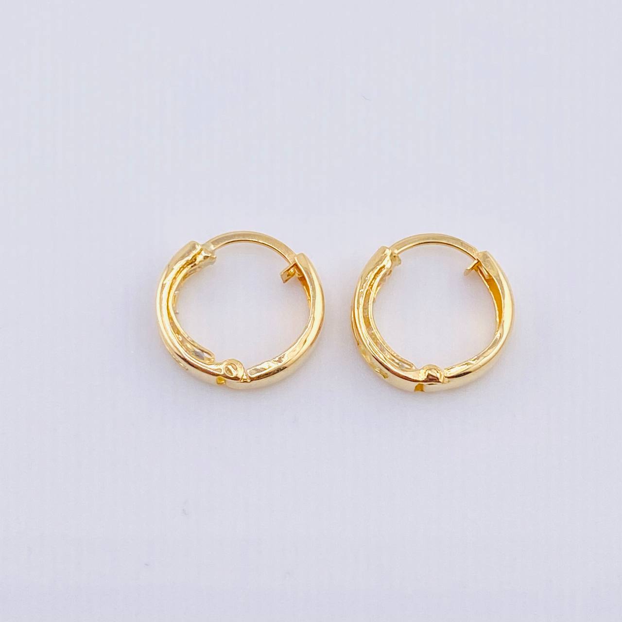 Candongas Carril 0.85gr / 1cm / Oro Amarillo 18K *