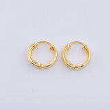 Candongas Carril 0.85gr / 1cm / Oro Amarillo 18K *