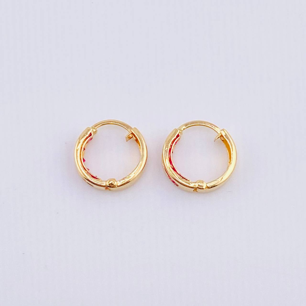 Candongas Carril 0.8gr / 1cm / Oro Amarillo 18K *