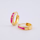 Candongas Carril 0.8gr / 1cm / Oro Amarillo 18K *