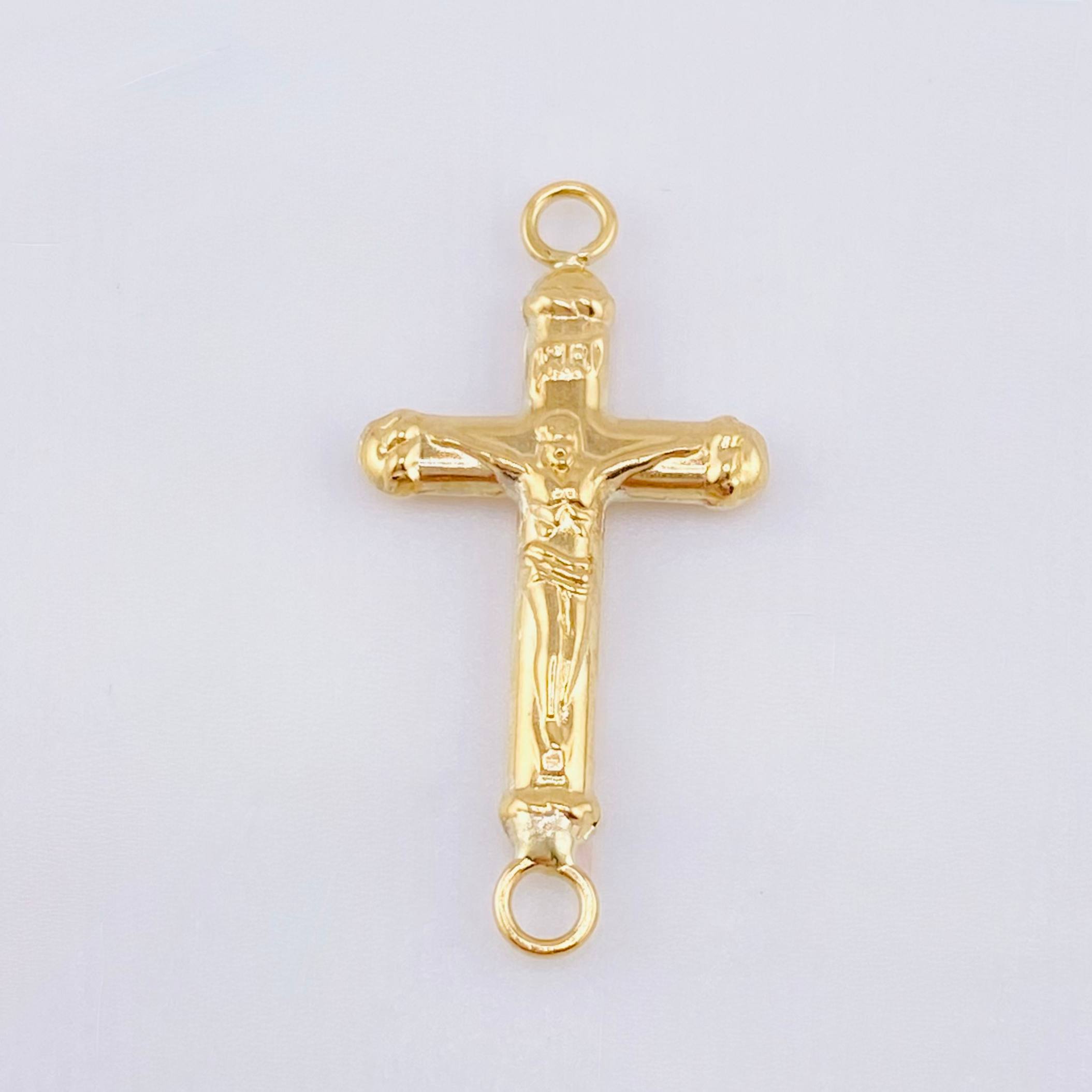 Herraje Cruz Cristo 0.7gr / 2.7cm / Oro Amarillo 18K