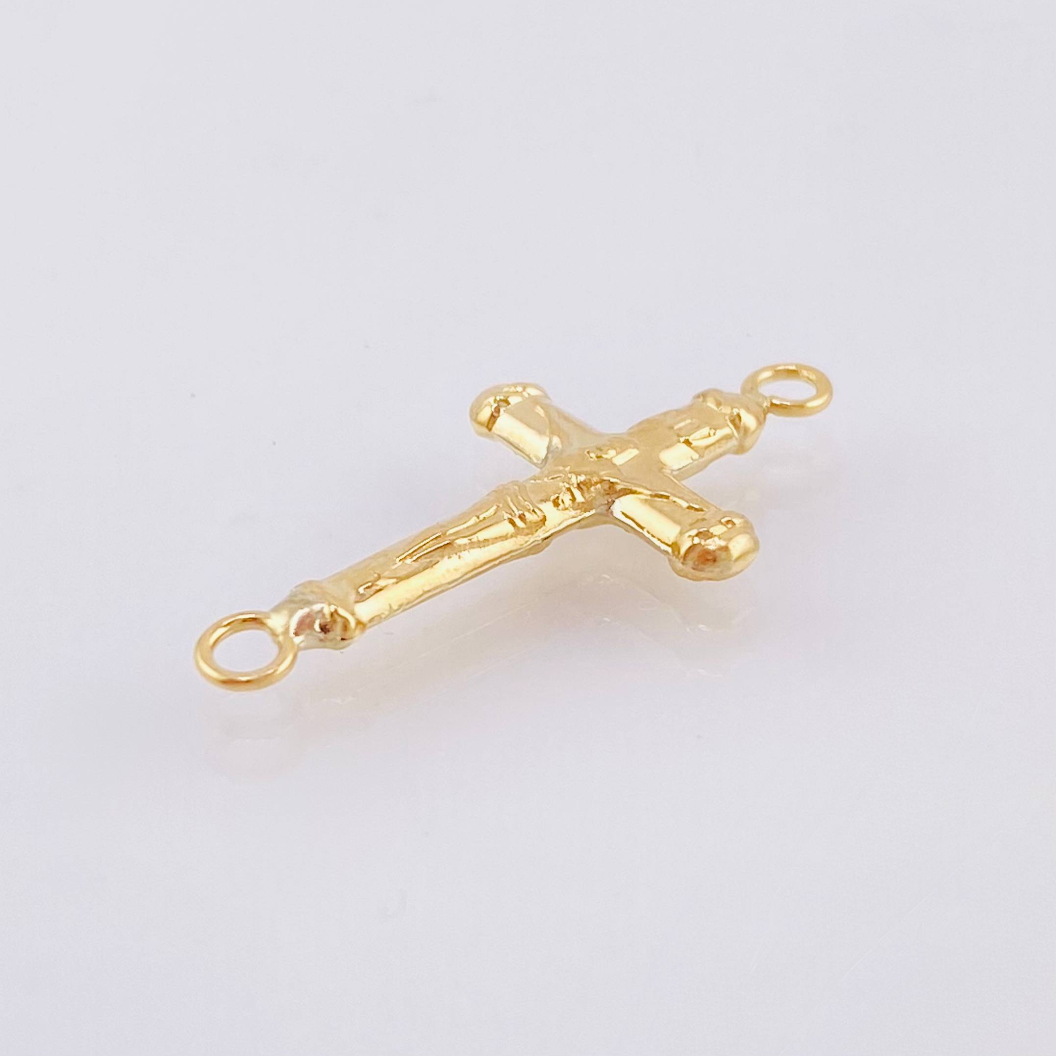 Herraje Cruz Cristo 0.6gr / 2.7cm / Oro Amarillo 18K