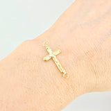 Herraje Cruz Cristo 0.6gr / 2.7cm / Oro Amarillo 18K *