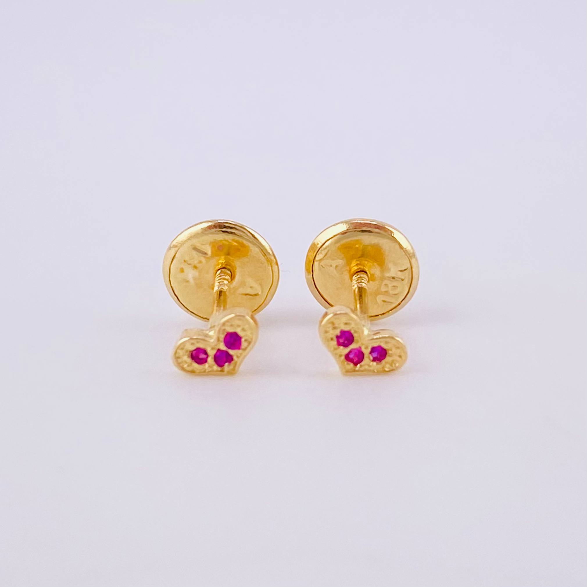 Topos Corazón 0.45g / in / 1.3mm Oro Amarillo 18K