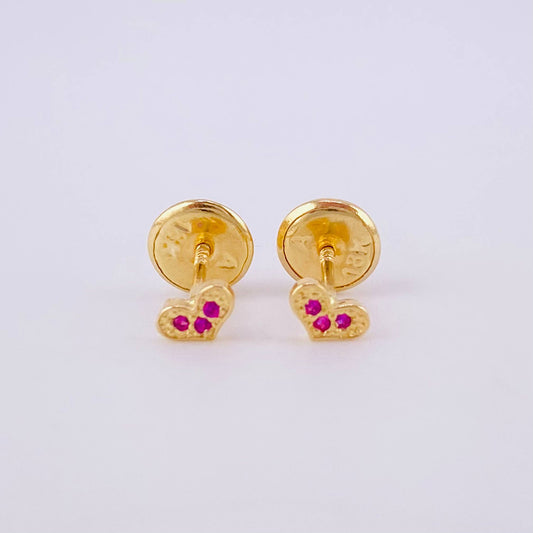 Topos Corazón 0.45g / in / 1.3mm Oro Amarillo 18K