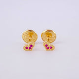 Topos Corazón 0.45g / in / 1.3mm Oro Amarillo 18K