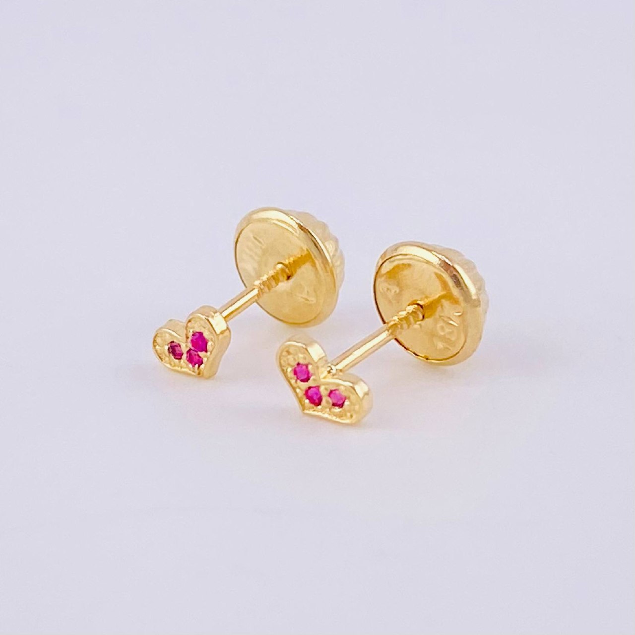 Topos Corazón 0.45g / in / 1.3mm Oro Amarillo 18K