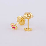 Topos Corazón 0.45g / in / 1.3mm Oro Amarillo 18K