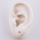 Topos Corazón 0.45g / in / 1.3mm Oro Amarillo 18K