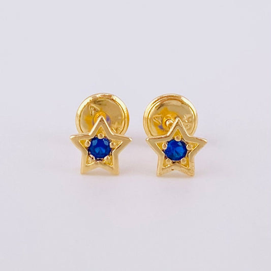 Topos Estrella 0.7g / in / 4.4mm Oro Amarillo 18K