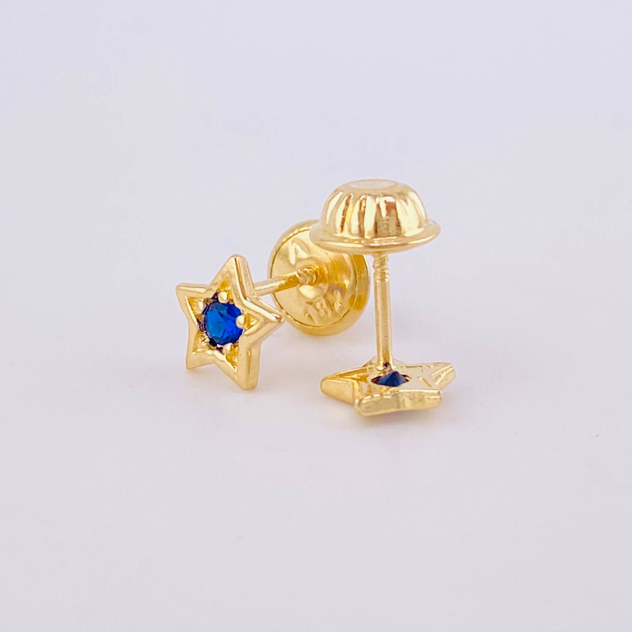 Topos Estrella 0.7g / in / 4.4mm Oro Amarillo 18K