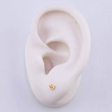 Topos Corazón 0.5g / in / 2.7mm Oro Amarillo 18K