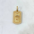 Dije Placa Corona RX 5.95gr / 3.8cm / Circones Blancos Oro Amarillo ©