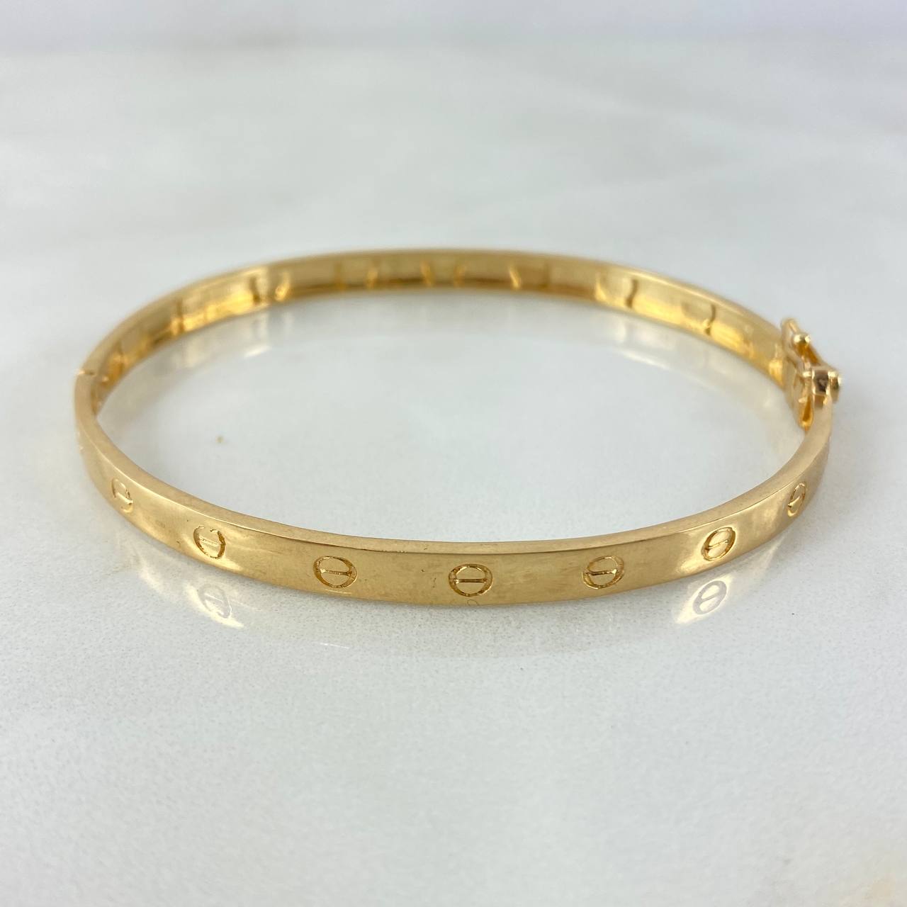 Pulso Cinturón Tornillo 11.9gr / 19cm / 5mm Oro Amarillo *