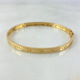 Pulso Cinturón Tornillo 11.9gr / 19cm / 5mm Oro Amarillo *