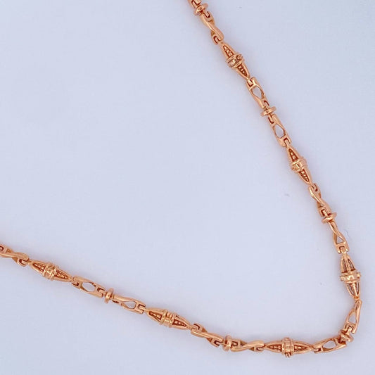 Cadena Dubai 28.2gr / 58.5cm / 4.5mm Oro Rosa 18K $